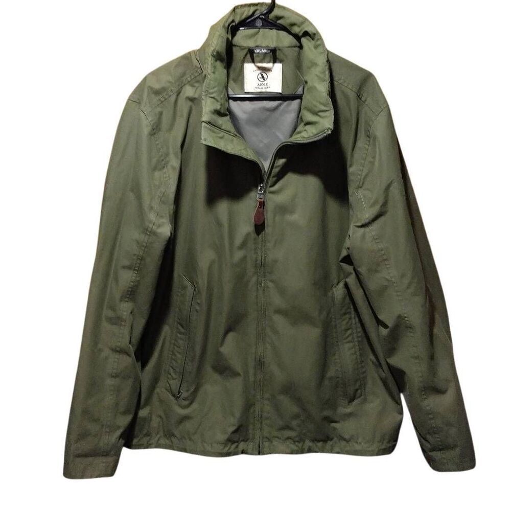 AIGLE Women's Short Hooded MTG Jacket XXL Olive Green